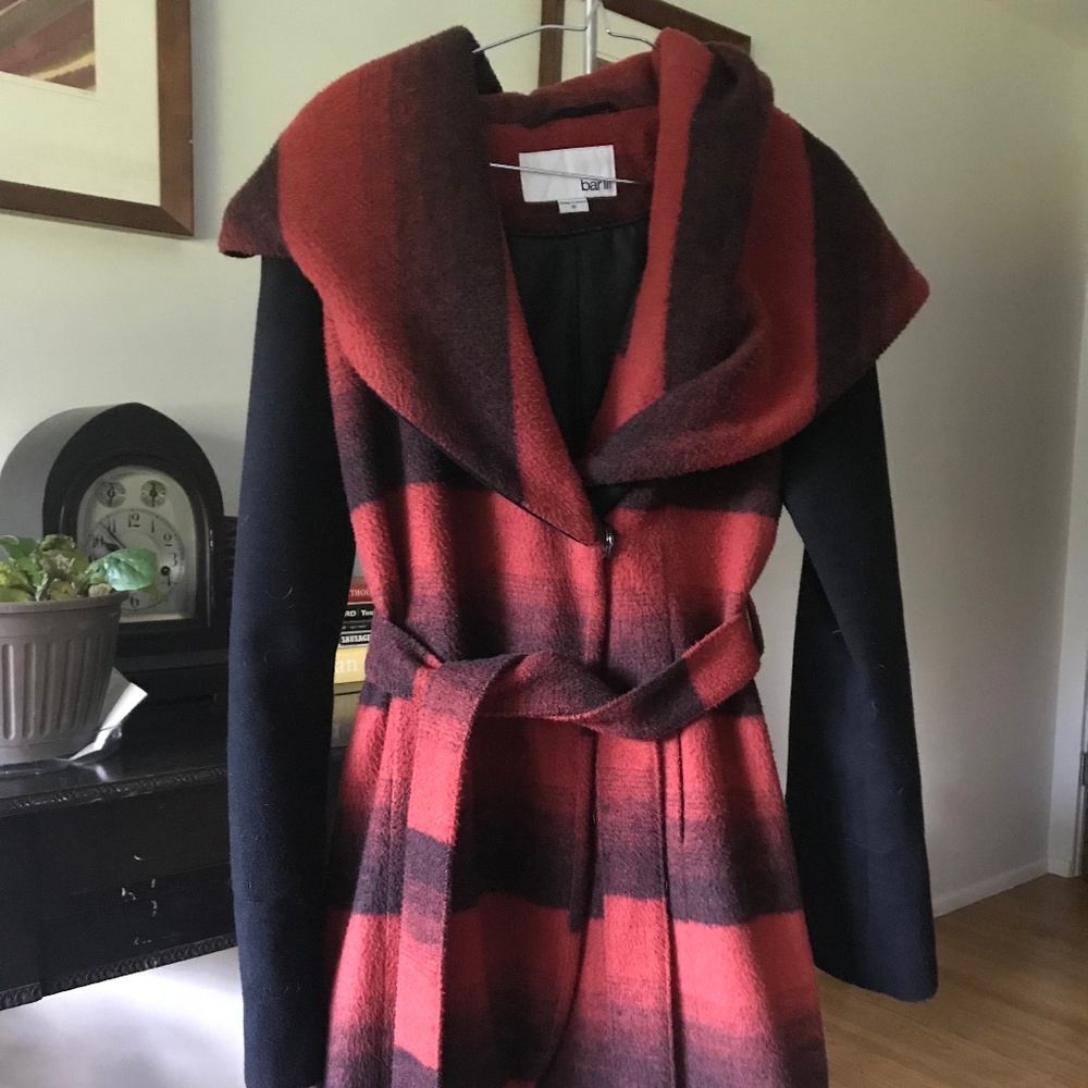 Bar III Belted Coat - Medium